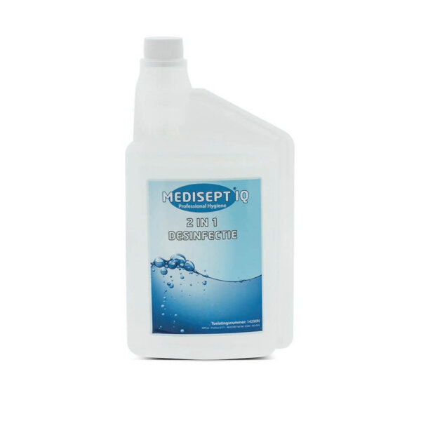Medisept IQ 2 in 1 desinfectie 1 ltr.