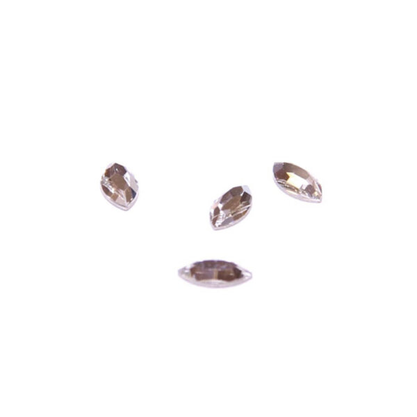 Deco Stone Leaf Crystal 4st.