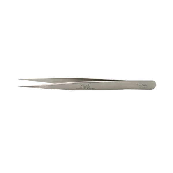 Tweezer Vetus Silver Straight