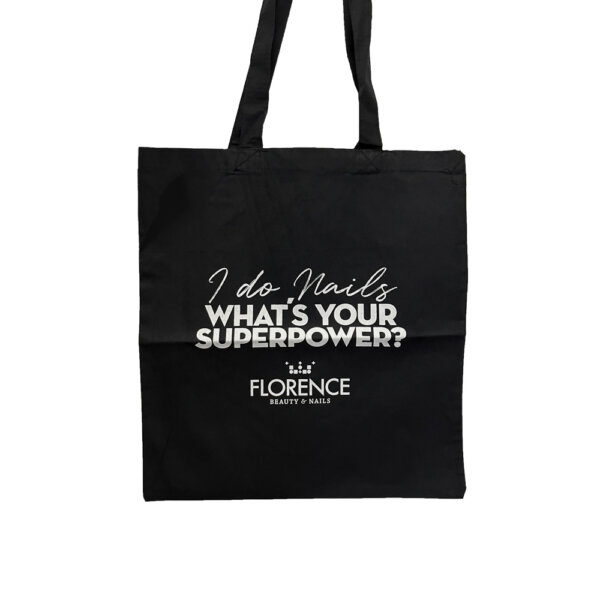 Florence Cotton Bag "SUPERPOWER"