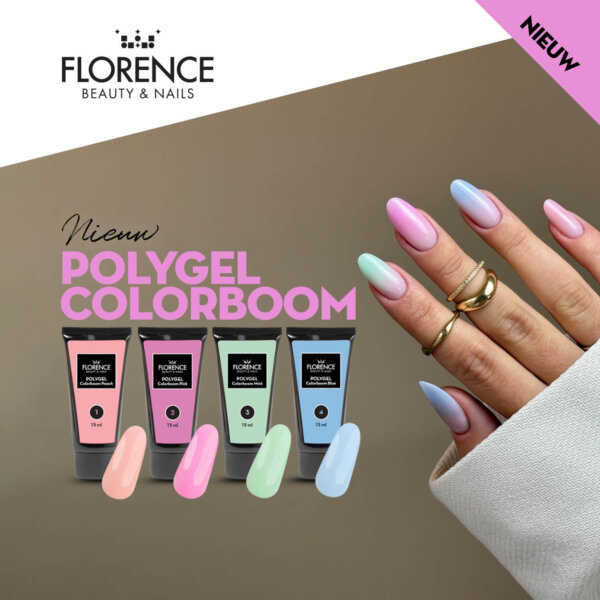 Compleet Assortiment Polygel Colorboom 4 x 15 ml.