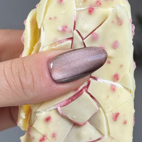 Cacao Charm nagels vierkant