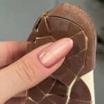 Mystic Mauve nagels vierkant