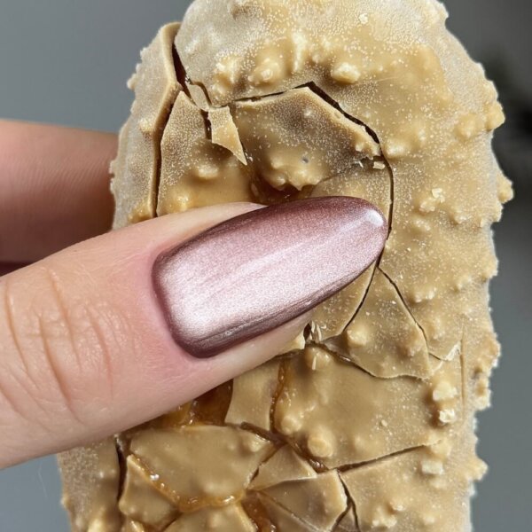 Perfect Praline nagels vierkant